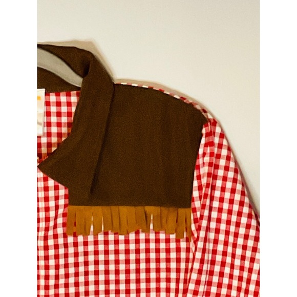 Gymboree cowboy gingham western shirt fringed Halloween costume boys girls 10 12 - Picture 4 of 11
